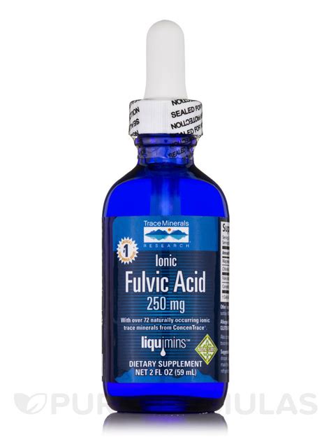 Humic acid fulvic acid foliar spray fertilizer improves the soil structure. Ionic Fulvic Acid 250 mg - 2 fl. oz (59 ml)