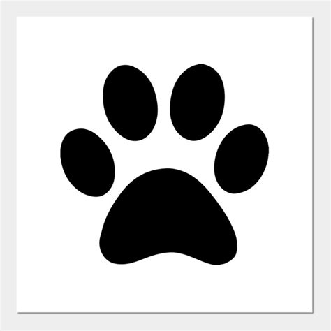 Dog Paw Print Silhouette Dog Posters And Art Prints