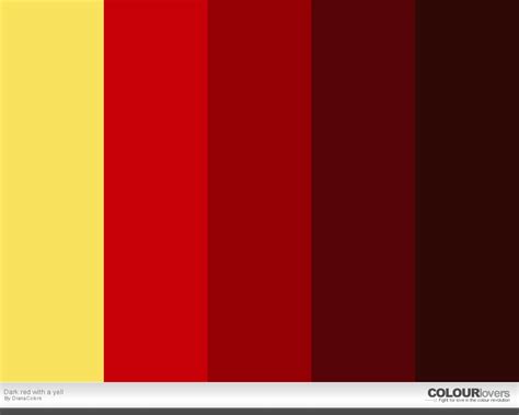 Color Palette Dark Red With A Yell Color Palettes