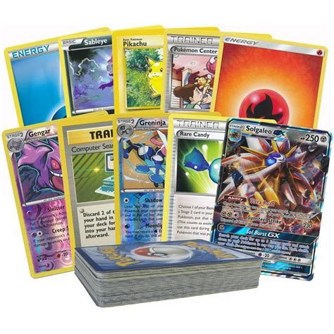 50 Pokemon Card Pack Lot Featuring A Legendary Gx Rares Foils And