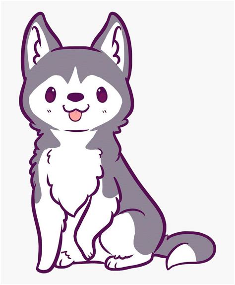 Hd Husky Clipart Kawaii Kawaii Cute Wolf Drawings Hd Png Download