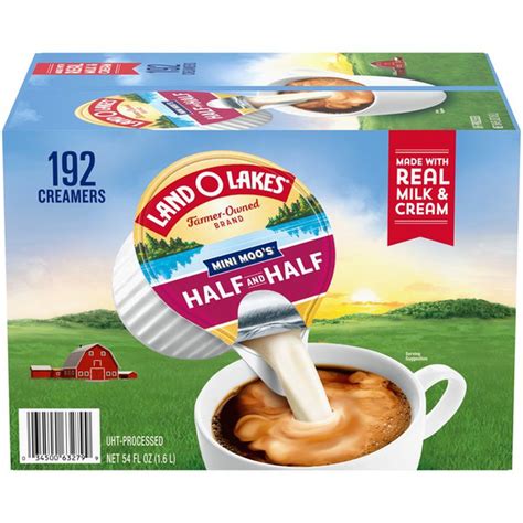 Land O Lakes Mini Moos Half And Half Creamer Singles 54 Fl Oz From