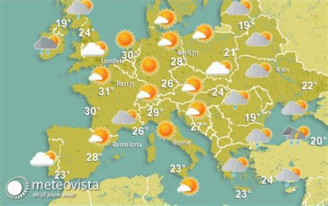 Wij maakten een verzameling van de meest interessante kaarten. heloohaloo: 25 Elegant Weerkaart Europa Temperatuur