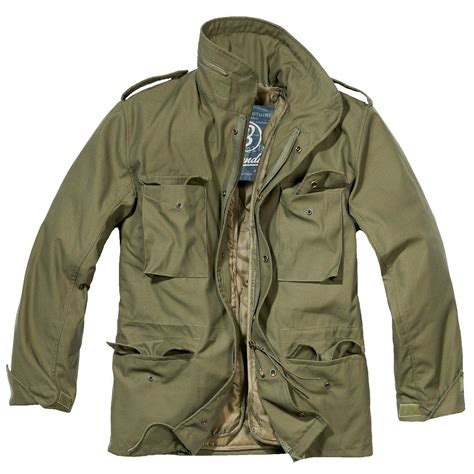 Brandit M65 Jacket With Quilted Liner Mens Military Army Combat Field