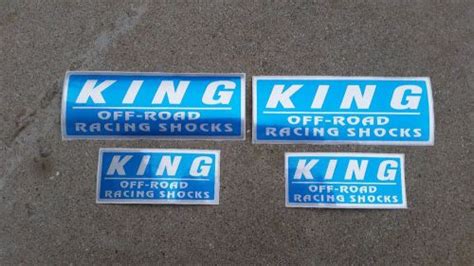 Sell King Shocks Off Road Racing 4 Pack Stickers Blue And Silver In San
