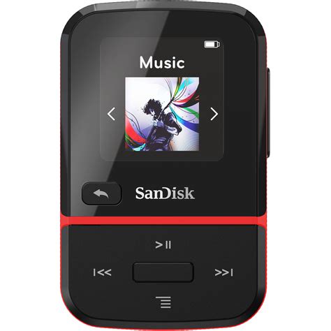 SanDisk 16GB Clip Sport Go Wearable MP3 Player SDMX30-016G-G46R