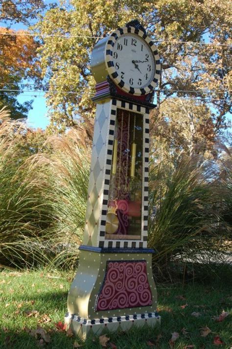 Grandfather Clock Hand Painted Whimsical By Madteapartyfurniture 509