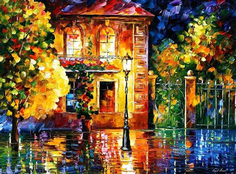 Night Of Expectations Palette Knife Oil Painting On Canvas By Leonid