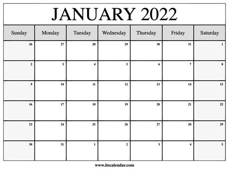 Free January 2022 Calendar Lausd Academic Calendar Explained
