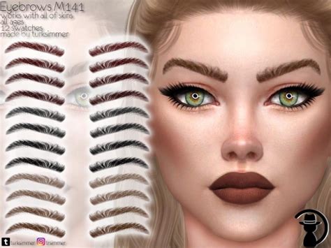 Eyebrows M141 By Turksimmer At Tsr Sims 4 Updates