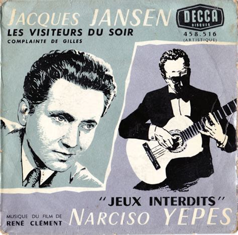 Jacques Jansen Narciso Yepes Les Visiteurs Du Soir Jeux Interdits 1961 Vinyl Discogs