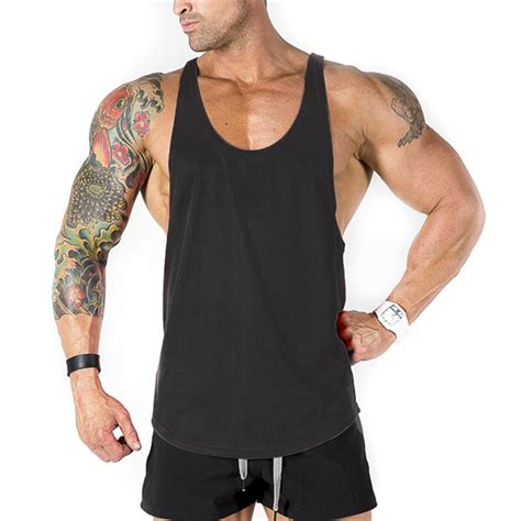 Brand Clothing Gym Stringer Tank Top Men Bodybuilding Fitness Men Vest Y Back Singlets