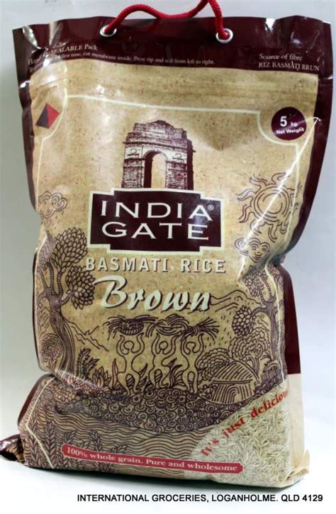 India Gate Brown Basmati Rice 5kg Gs International Groceries Gs