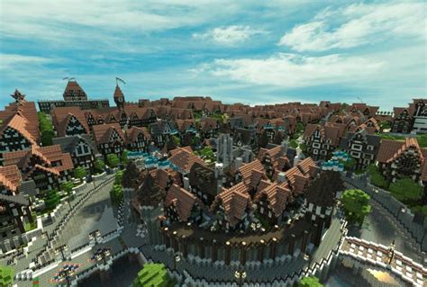 Minecraft Medieval Town Map