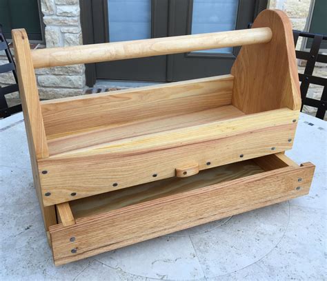Carpenters Tool Box With Pullout Drawer Main Frame Is Cypress Front