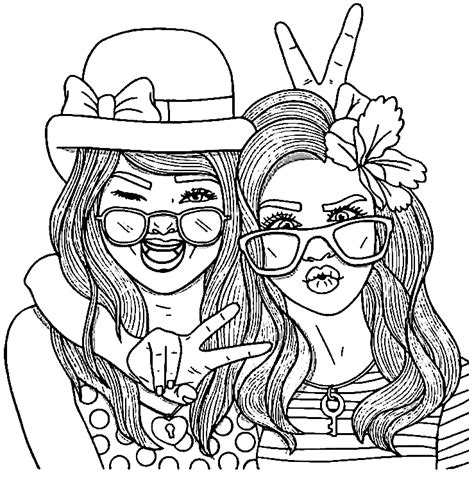 Best Friends Forever Coloring Pages