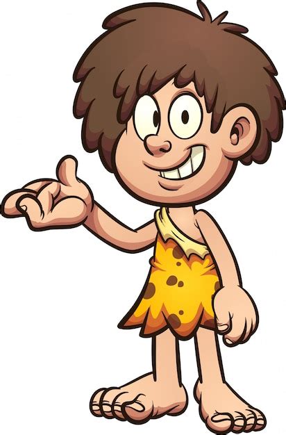 Premium Vector Cave Boy