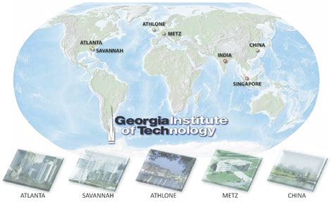 Georgia Tech Global Campuses And Units Download Scientific Diagram