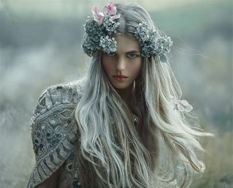 White Haired Girl By Agnieska Lorek