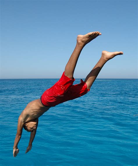 Free Images Sea Fall Jump Jumping Diving Leg Arm Muscle Sports Courage Caution Risk