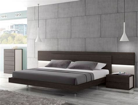 Lacquered Graceful Wood Luxury Platform Bed Indianapolis Indiana Jandm Maia