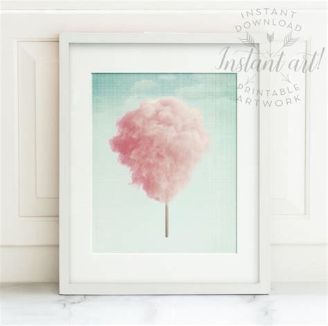 Cotton Candy Print Printable Artnursery By Thecrownprints On Etsy