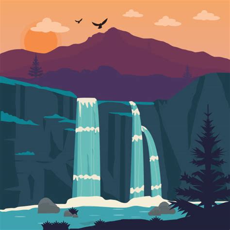 Waterfall Illustrations Royalty Free Vector Graphics And Clip Art Istock