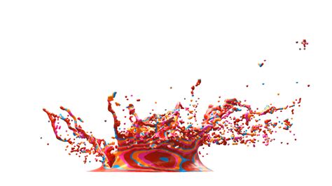 Colorful Paint Splash Png Design 9374802 Png
