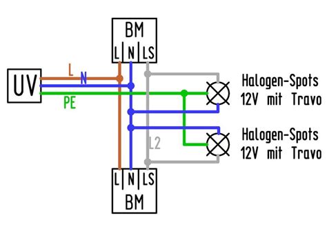 Schaltplan zwei bewegungsmelder für eine lampe / anleitung kreuzschaltung anschliessen mit. 2 bewegungsmelder 1 lampe schaltplan