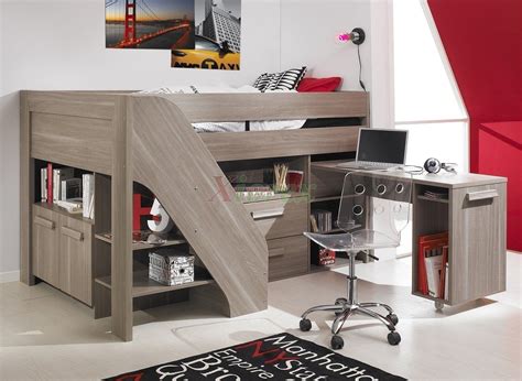 Double Bunk Beds With Desks Foter