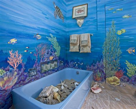 Superb Ocean Theme Decor 5 Ocean Bathroom Wall Decor
