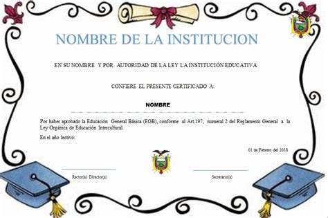 Diplomas Para Editar E Imprimir Colección De Diplomas Infantiles Para