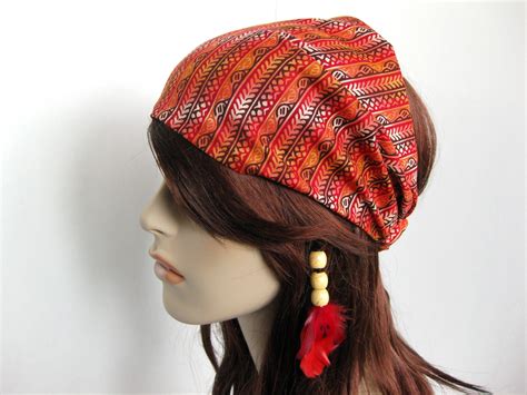 Island Head Wrap Mediterranean Design Headband Womens Dreadband Gypsy