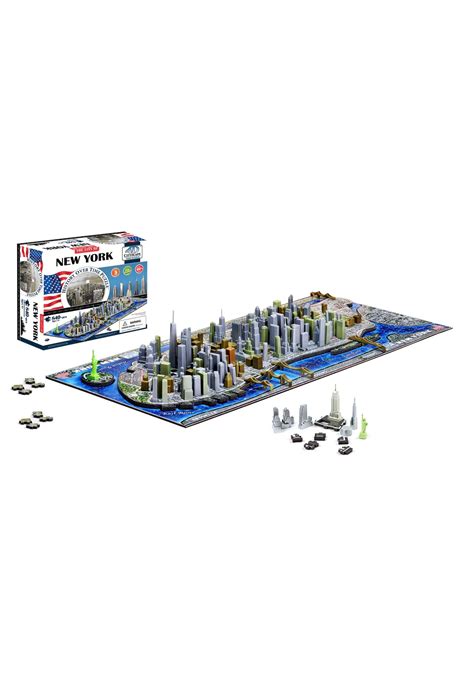 71 x 30 x 11 cm. 4D New York City Cityscape Time Puzzle