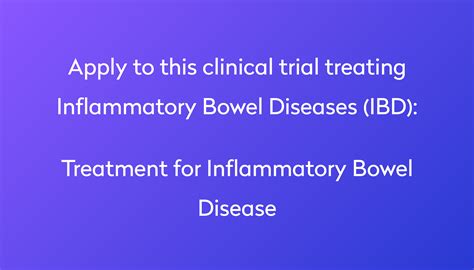 treatment for inflammatory bowel disease clinical trial 2023 power