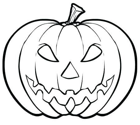 A Black And White Drawing Of A Jack O Lantern Pumpkin With An Evil Face