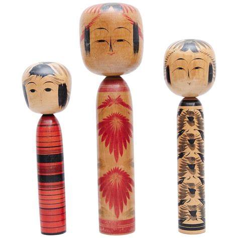Set Of 5 Kokeshi Dolls For Sale At 1stdibs