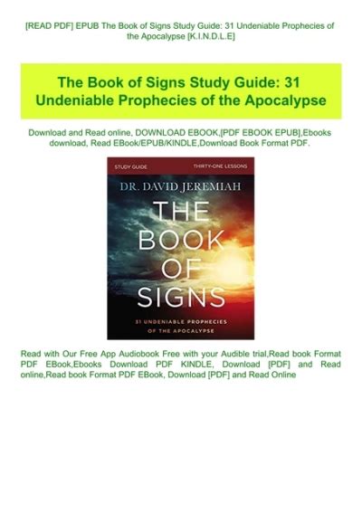 The Book Of Signs Dr David Jeremiah Book Of Signs The Dr David