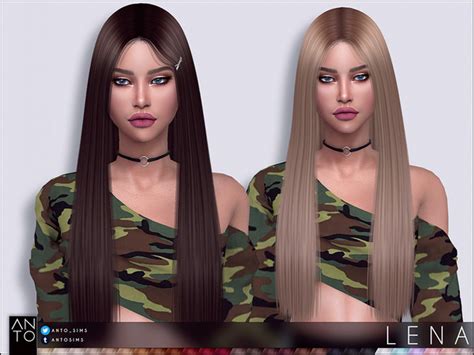 Lena Hairstyle By Anto At Tsr Sims 4 Updates