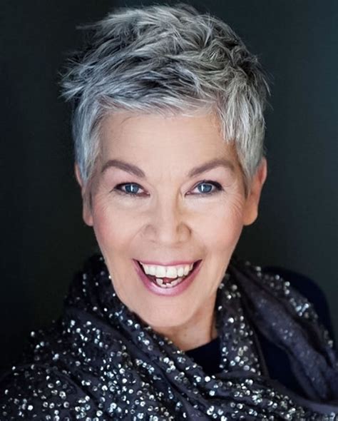 From trends like modern layers and hair bangs, pixies and stacked bobs, these short haircuts can make people forget about your short gray hair and your age. Short Gray Hairstyle Images and Hair Color Ideas for Older Women Over 50 | HAIRSTYLES