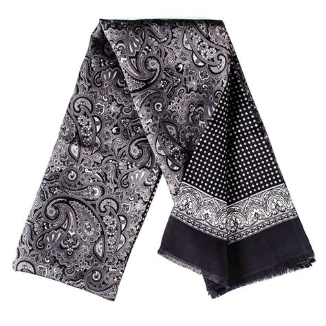 men s black and silver paisley silk scarf to buy online mens silk scarves mens luxury