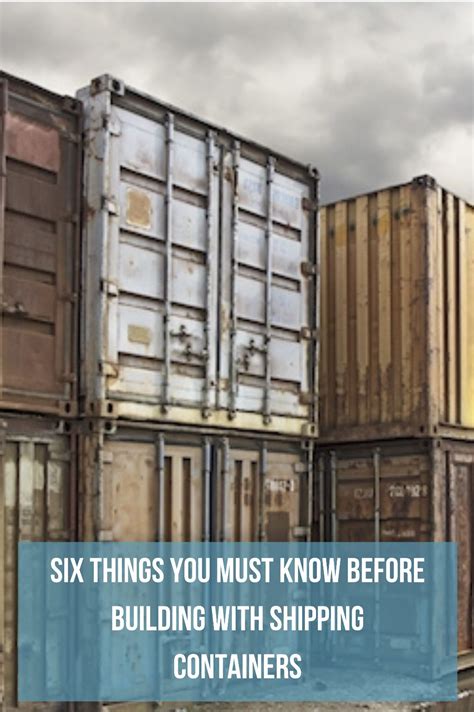 Six Things You Must Know Before Building With Shipping Containers