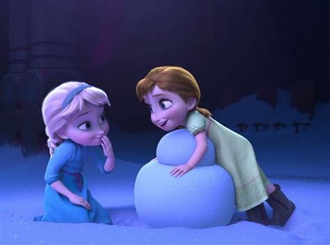 Elsa And Anna Playing In The Snow ️☃️ Anna Disney Disney Frozen Elsa