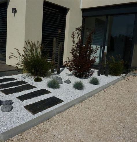 When choosing pavers, there are a number of qualities marion brenner photography design ideas for a large modern full sun front yard stone formal garden in san francisco with a fire pit. 20+ Modern White Stone Landscaping Ideas To Transform Your ...