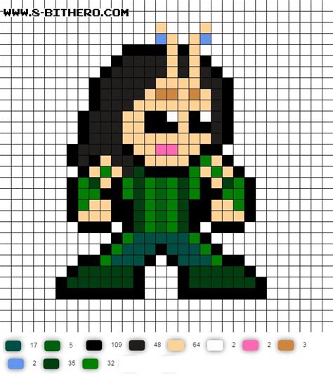 Mantis 8 Bit Gotg Vol 2 Perler Bead Pattern Perler Bead Art Perler