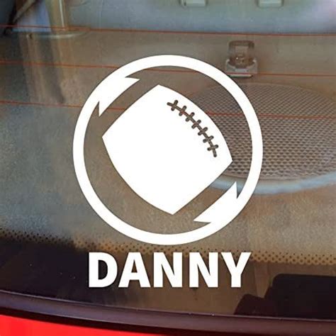 Football Decal Football Car Decal Personalized Football