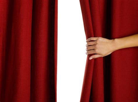 Red Curtain Open