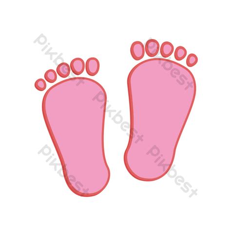 Pink Baby Footprints Png Images Psd Free Download Pikbest