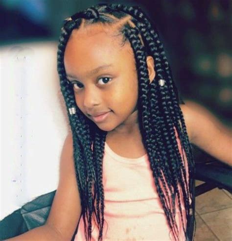 A cool style like this has the braids on the inside the hairstyle. Kids Hairstyles For Girls Box Braids | ZYHOMY