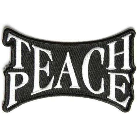 Teach Peace Patch Teach Peace Patches Patches Fashion